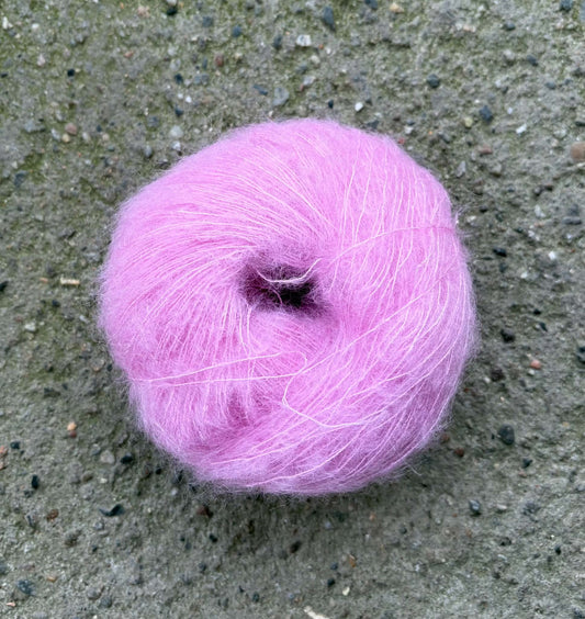 Kvitlammets Tynn Mohair Silk - Sukkerspinn