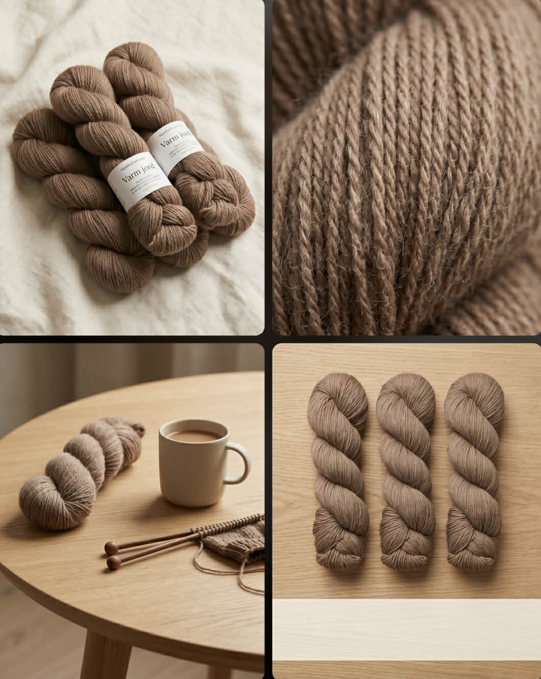 Varm Jord - Alpaca Cashmere Silk. FAST LAVPRIS - INGEN BYTTERETT.