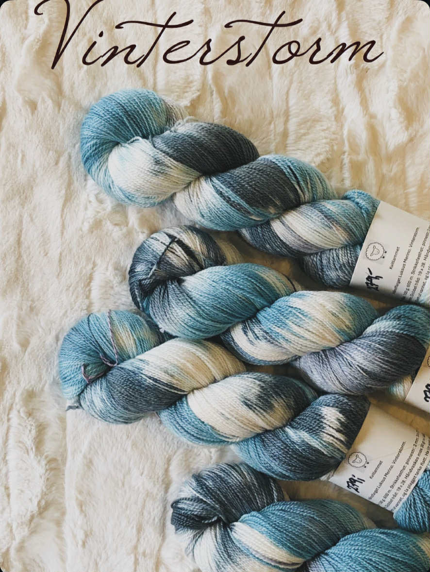 Kvitlammets Luksus merino. Vinterstorm.
