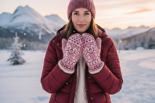 Sommerfuglhjertet - vott. - Oppskrift.