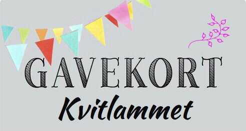 Gavekort hos Kvitlammet. Flere summer å velge i. Fra 200,-. - 2000,-.