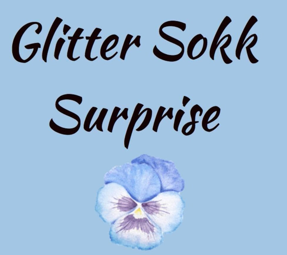 Glitter Sokk Suprise - Abonnement. Utsending 1 gang pr måned.